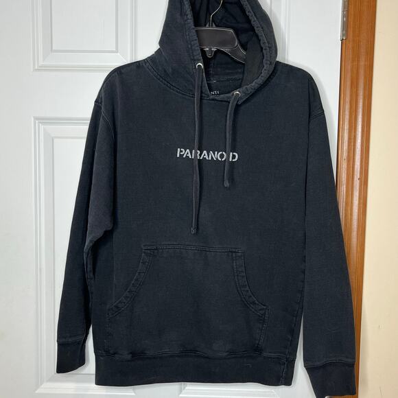 Anti Social Social Club Black Undefeated Paranoid Hoodie Medium - Picture 2 of 7
